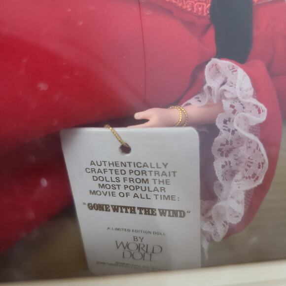 Gone with the Wind World Doll Limited Edition doll Rare Vintage 1989 Collectible - Picture 8 of 14